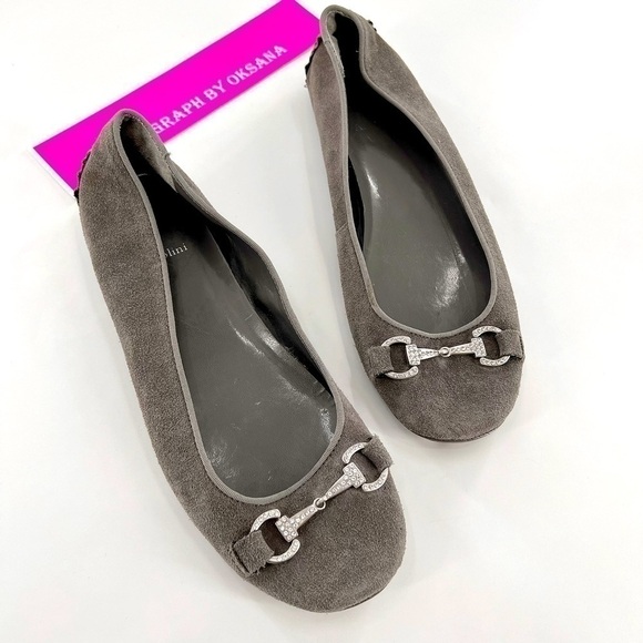 ENZO ANGIOLINI Women's Strand Ballet Flat Gray Suede EASTRANO size 9 M - Picture 4 of 13